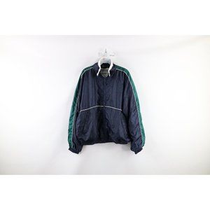 Vintage 90s Givenchy Mens Large Distressed Color Block Lined Windbreaker Jacket